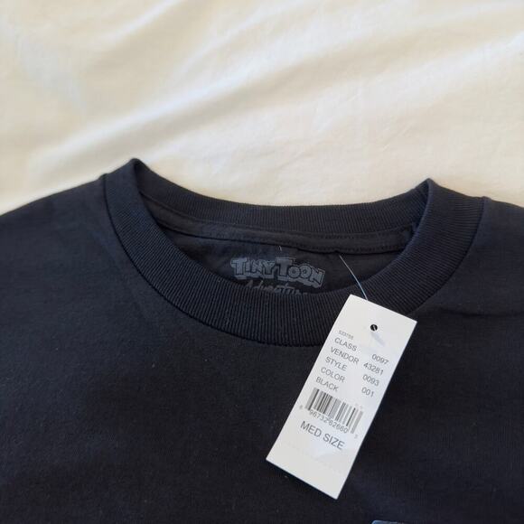 NWT Pacsun Mens Black Tiny Toons Adventures Graphic Crewneck Size M - Picture 3 of 6